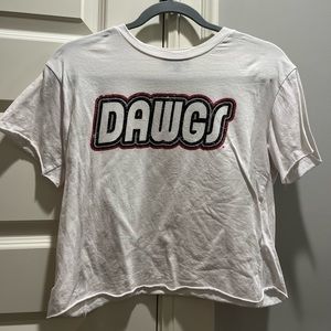 Georgia Bulldogs cropped tshirt